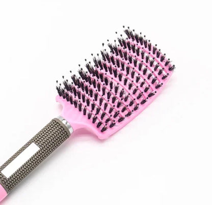 SilkyDetangle Comb - Bristle & Nylon Hairbrush for Effortless Styling