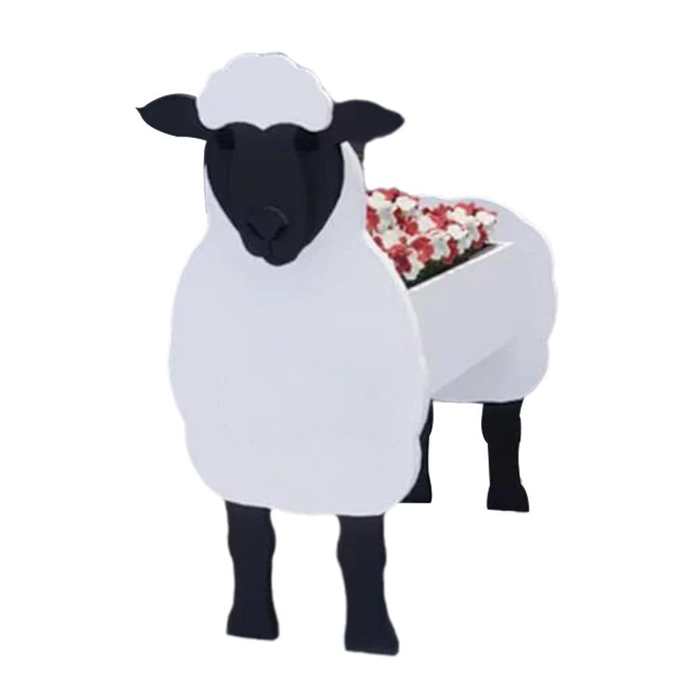 Variant image for Charming Farm Animal Planter for Pets - Durable PVC Garden Decor, Weather Resistant, 34cm x 24cm-4