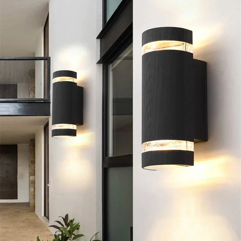 NovaBeam Modern Slim Black Outdoor Wall Lamp - Energy Efficient & Weather Resistant-3