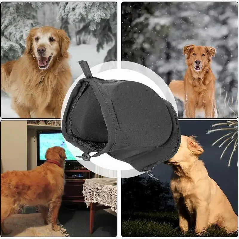 Ruis Dog Ear Protectors - Noise-Suppressing Canine Ear Protection Earmuffs-5