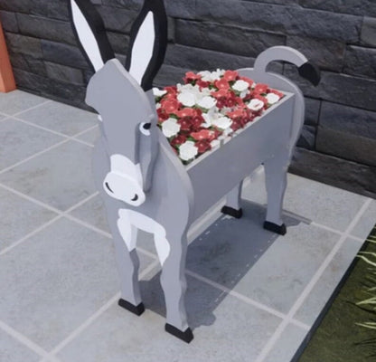 Variant image for Charming Farm Animal Planter for Pets - Durable PVC Garden Decor, Weather Resistant, 34cm x 24cm-7