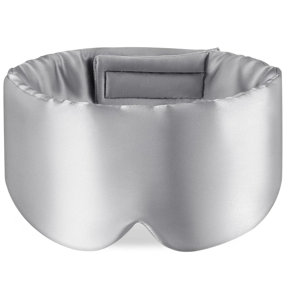 SilkSerenity - Adjustable Silk Sleep Mask for Deep Rest, Side Sleepers & Travel