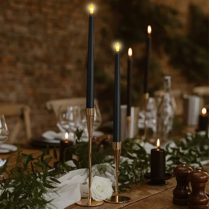GloomLight – LED-Stabkerzen in Schwarz für Halloween und Hochzeiten