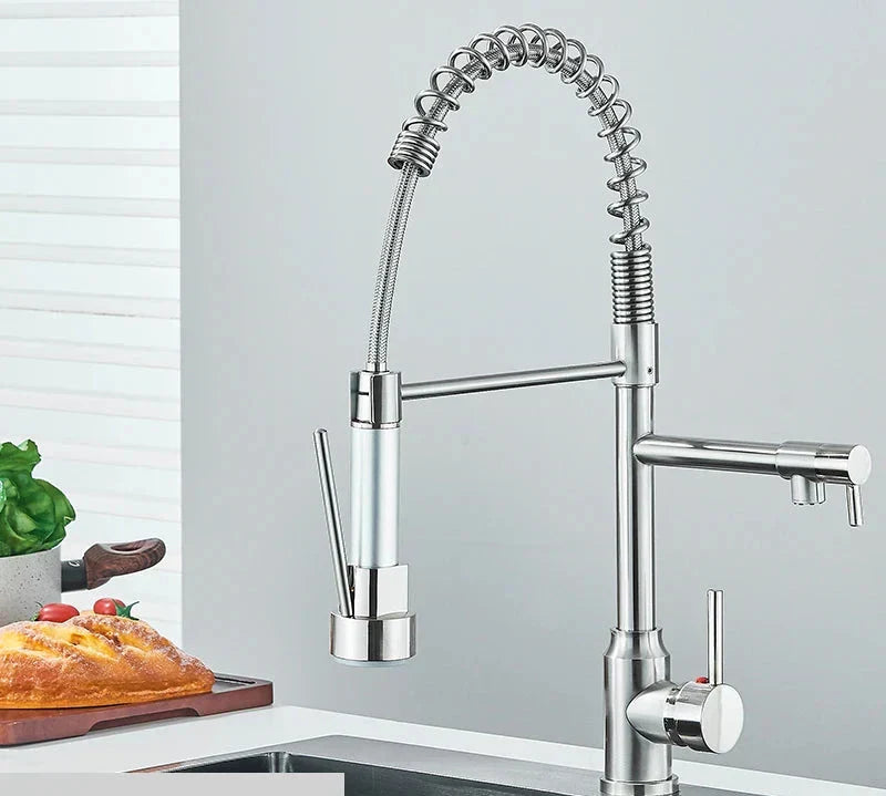 NickelPivot - 360° Rotating Kitchen Tap