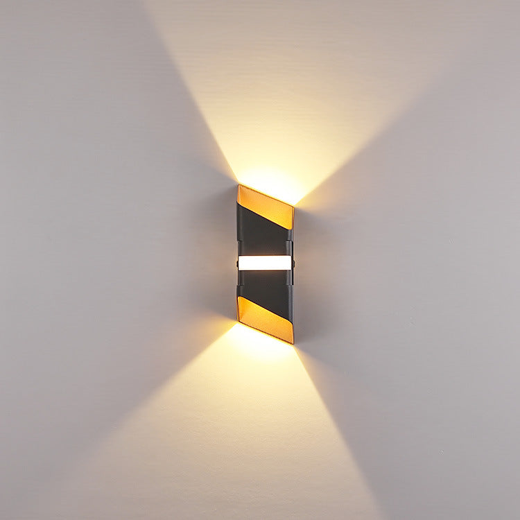 Modern Outdoor Wall Lamp - Weather-Resistant LED Wall Sconce with Up & Down Lighting-1