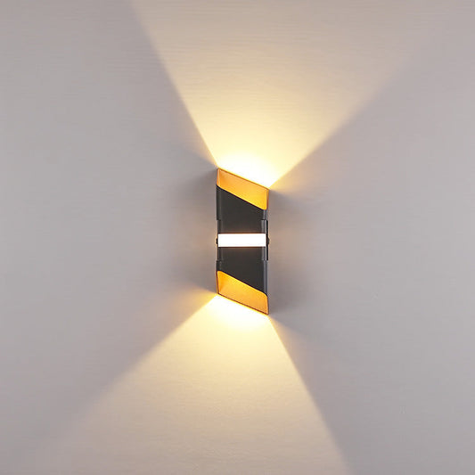 Modern Outdoor Wall Lamp - Weather-Resistant LED Wall Sconce with Up & Down Lighting-1