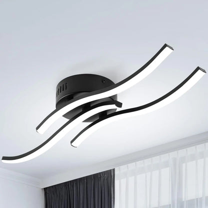 TideForm – Elegant Triple-Wave LED Lamp