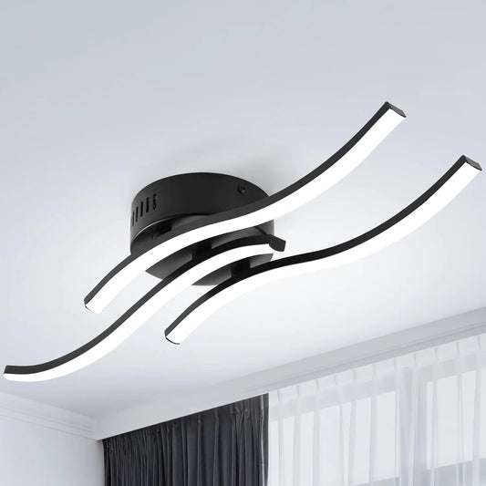 TideForm – Elegant Triple-Wave LED Lamp