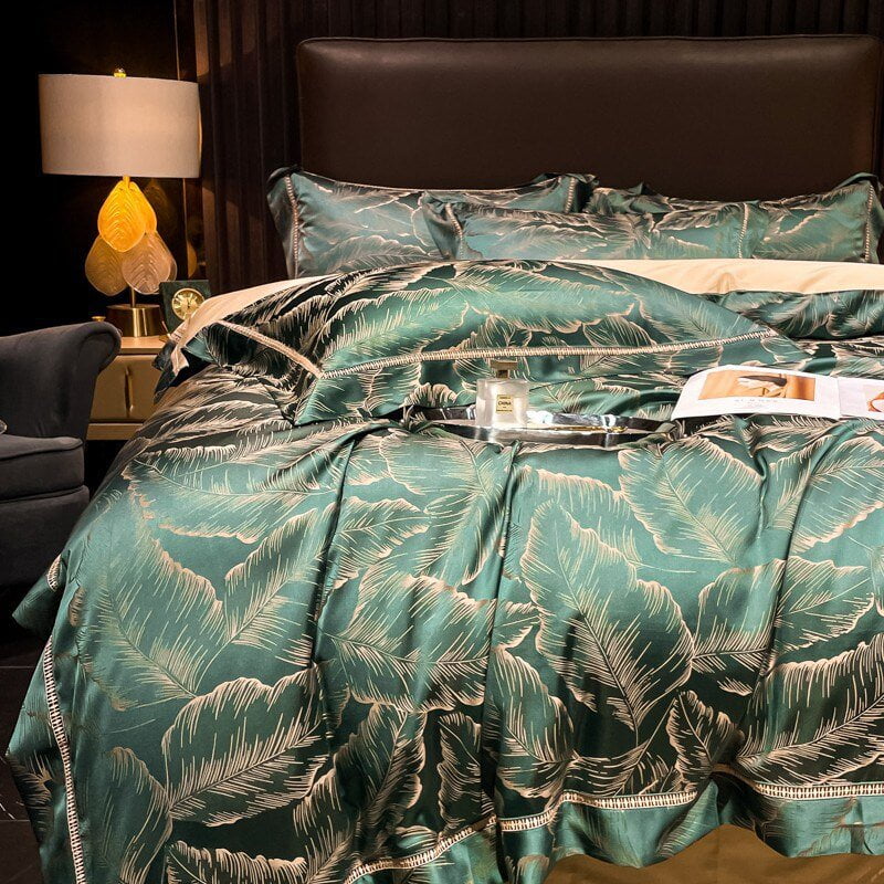 LeafyLuxe - Egyptian Cotton Bedding Set