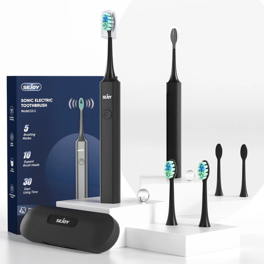 FreshPulse - Rechargeable Toothbrush with 10 Brush Heads