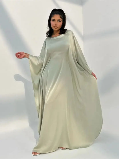 Grace - Long Sleeve Maxi Dress with Stylish Cloak Sleeves for Women-2