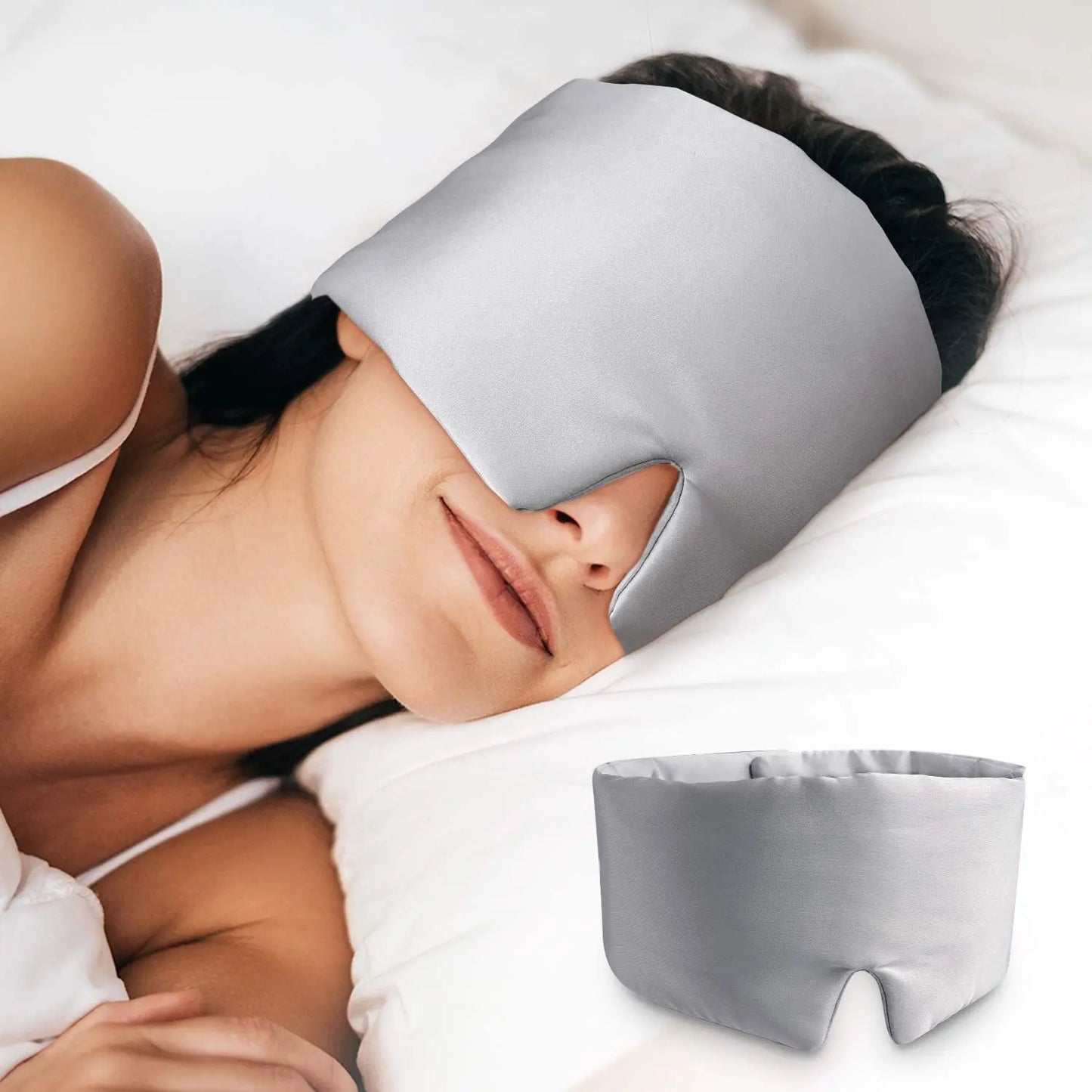 SleepLuxe - Premium Mulberry Silk Sleeping Mask for Travel and Comfort