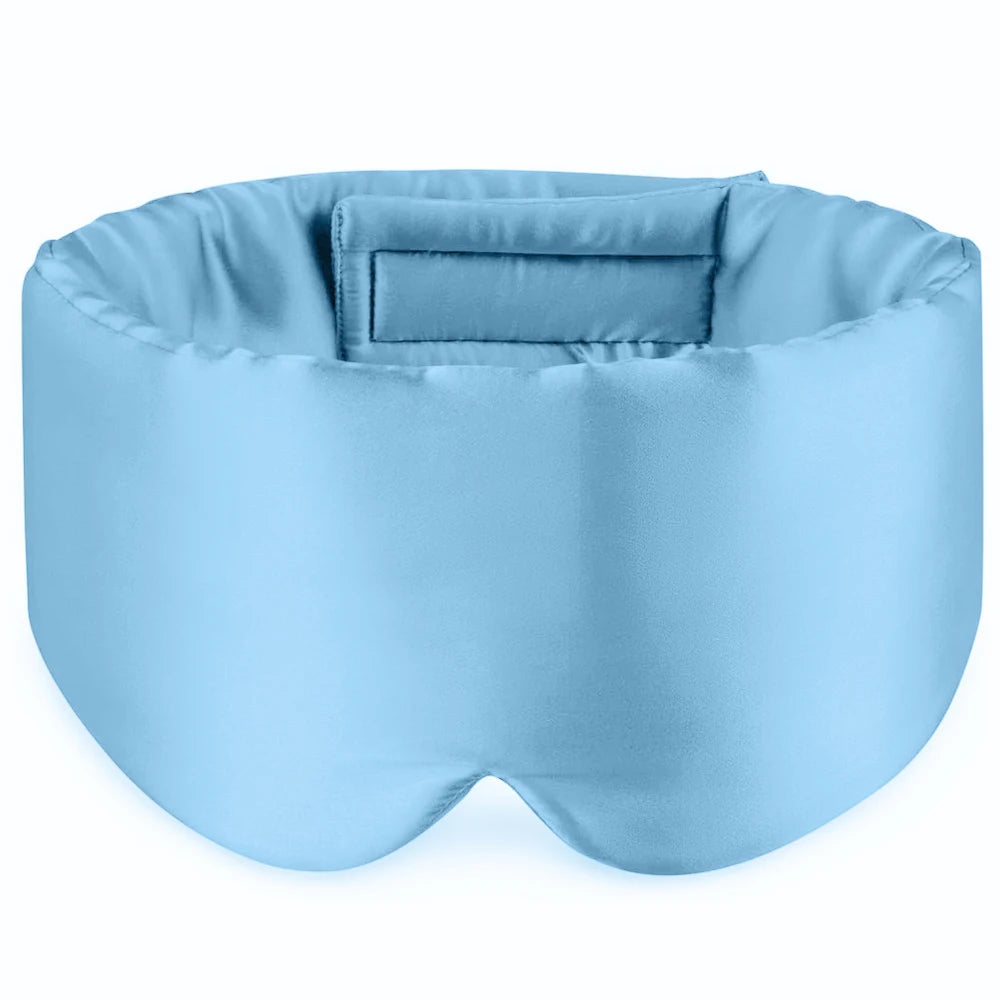 SilkSerenity - Adjustable Silk Sleep Mask for Deep Rest, Side Sleepers & Travel