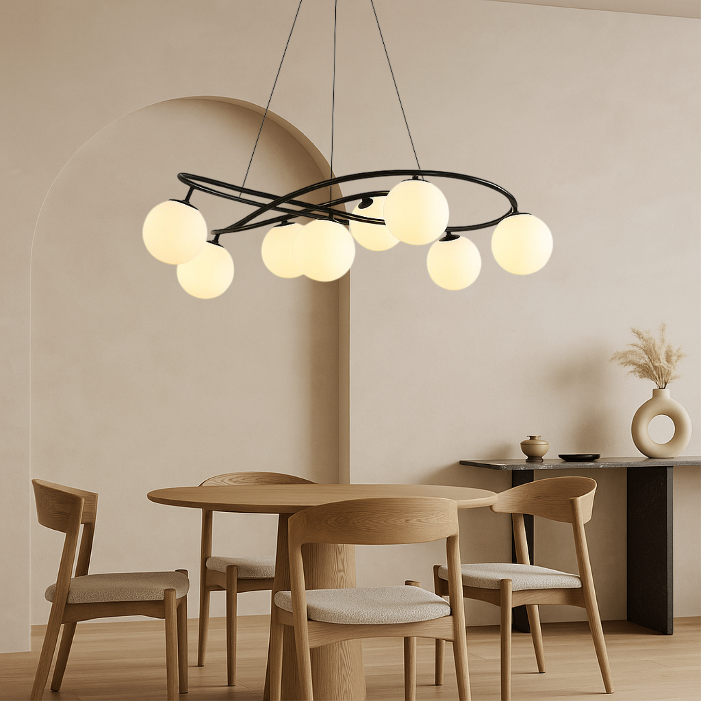 Scandinavian Retro Black Chandeliers 0