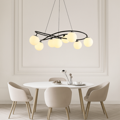 Scandinavian Retro Black Chandeliers 3