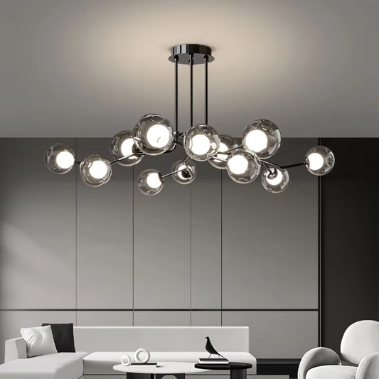 Scandinavian glass ceiling lamp 0