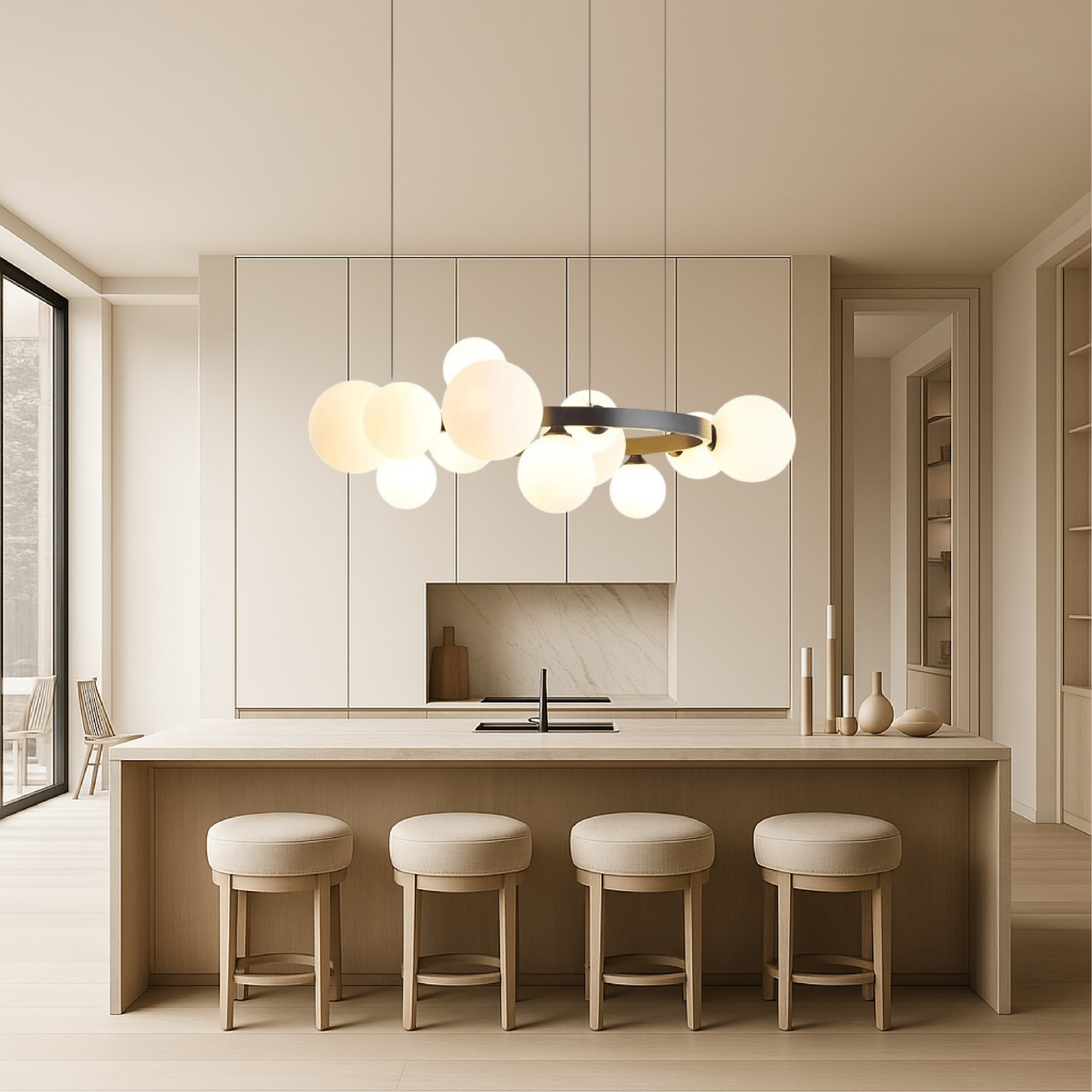 Scandinavian living room chandelier 1