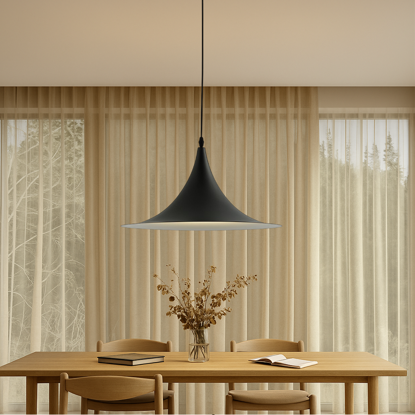 Scandinavian saucer pendant lamp 2