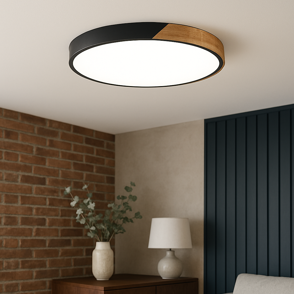 Scandinavian wooden ceiling lamp 2