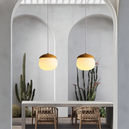 Scandinavian wooden pendant lamp 3