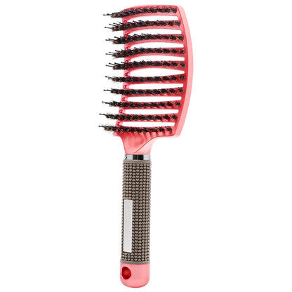 CurlCare Comb - Bristle & Nylon Brush for Styling and Massaging