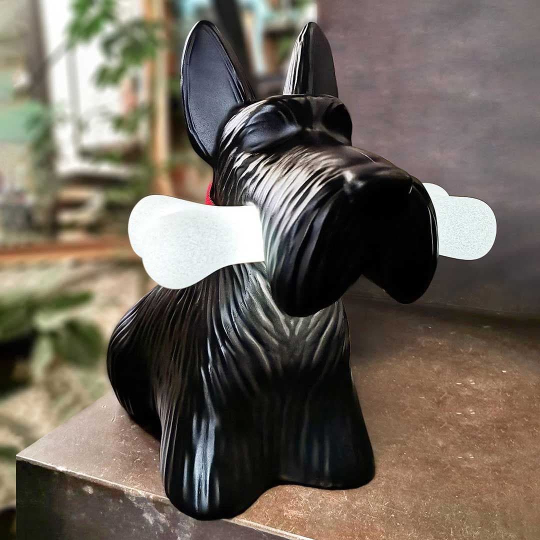 PuppyShine – Lampada da tavolo LED con Scottie Dog giocoso