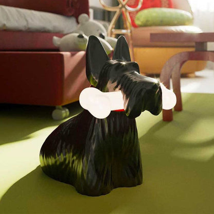 PuppyShine – Lampada da tavolo LED con Scottie Dog giocoso