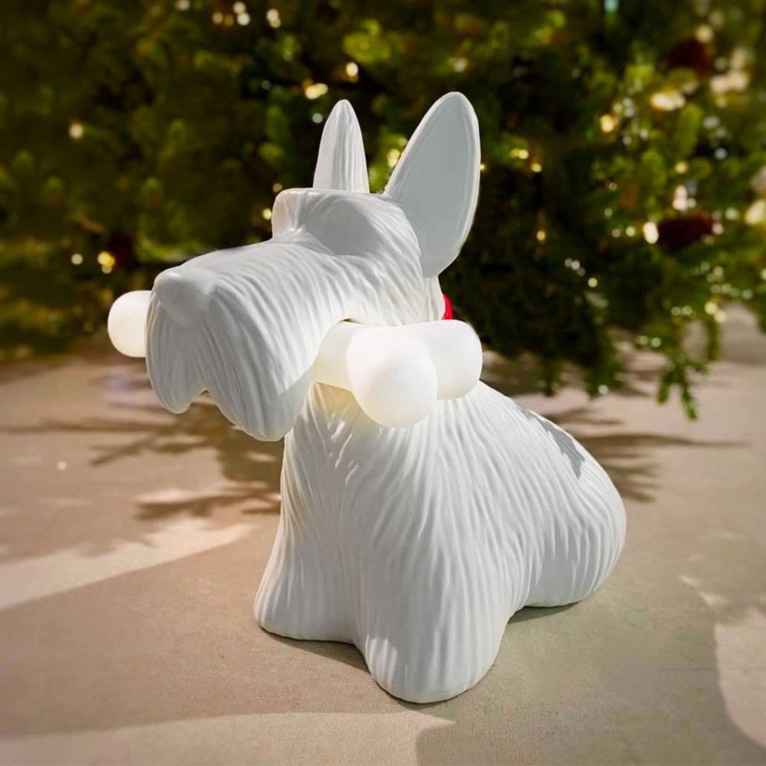 PuppyShine – Lampada da tavolo LED con Scottie Dog giocoso