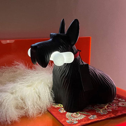 PuppyShine – Lampada da tavolo LED con Scottie Dog giocoso