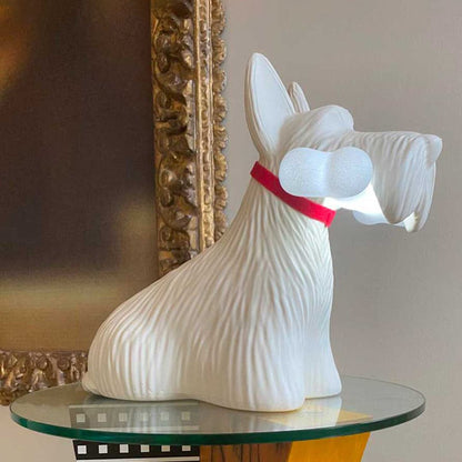 PuppyShine – Lampada da tavolo LED con Scottie Dog giocoso