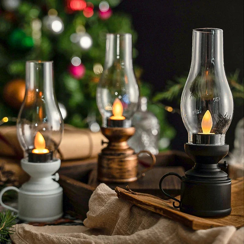 FlameEra - Electronic Retro Oil Lamp for Home Decoration