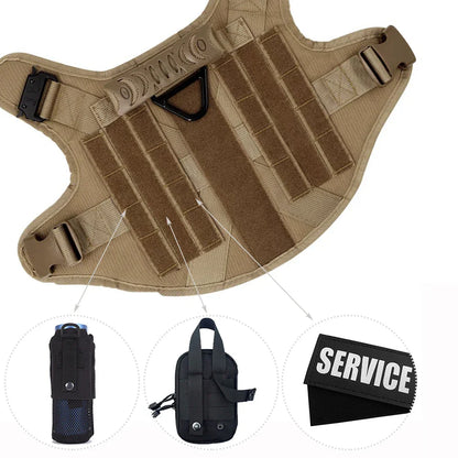 Guardpaw Tactical Dog Harness with Handle - Durable, Adjustable, Leash Set-5