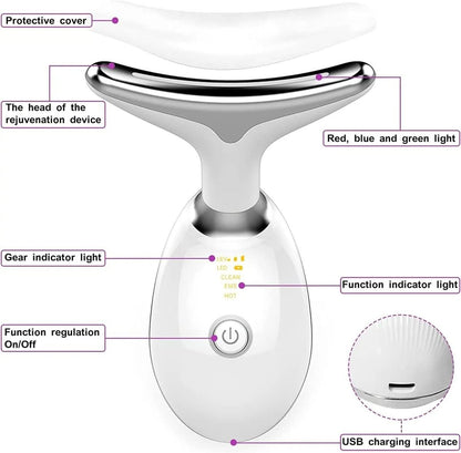 Serenetouch – 3-in-1 facial massager with light therapy, vibration, and heat functions 5