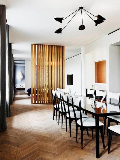 LuxeAura - Ceiling Lamp with Serge-Inspired Design and Refined Light