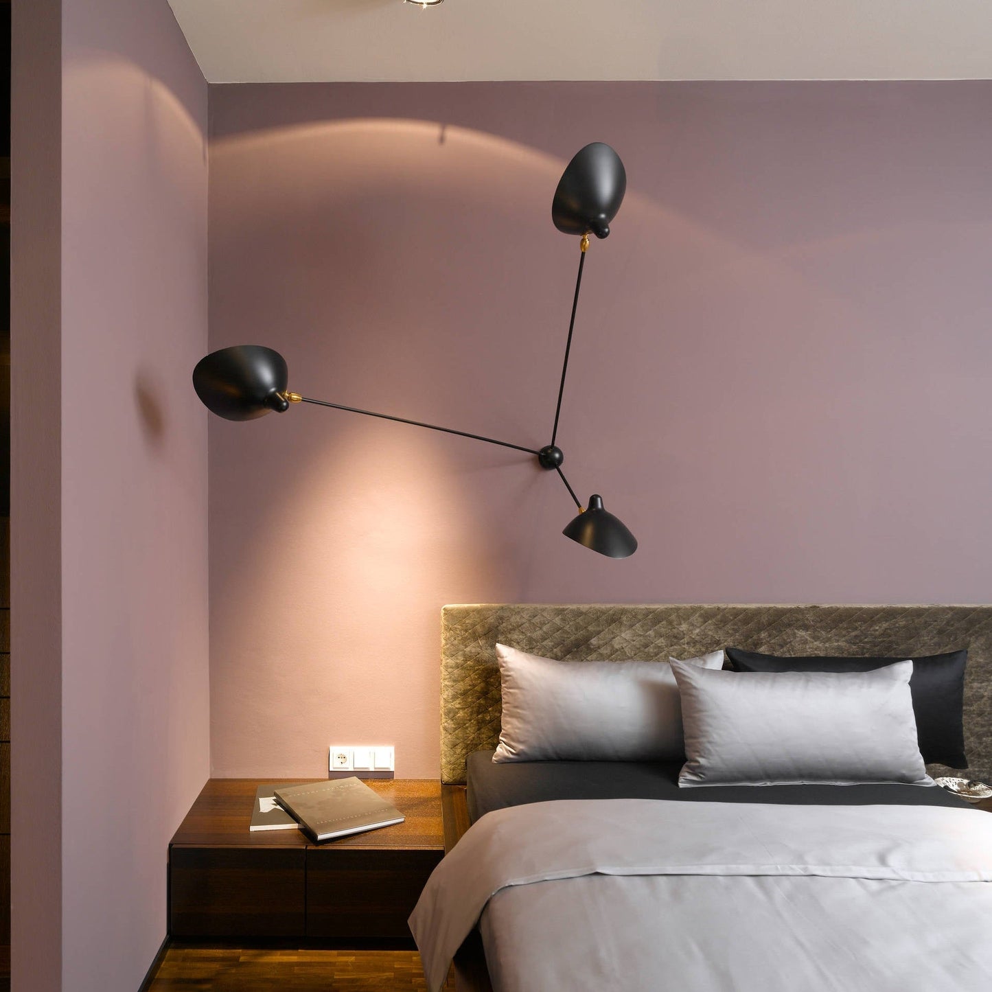 LuxeAura - Ceiling Lamp with Serge-Inspired Design and Refined Light