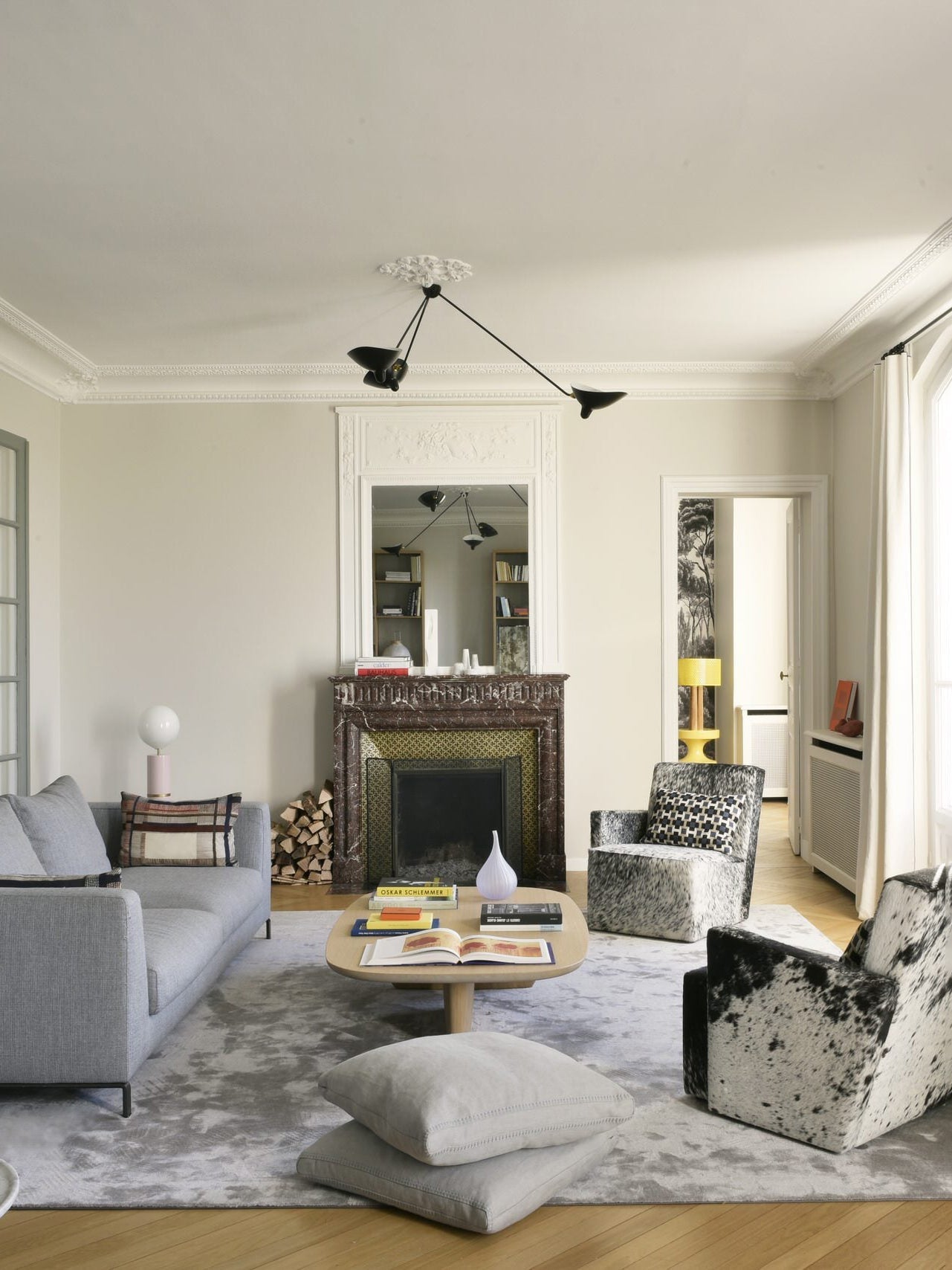 LuxeAura - Ceiling Lamp with Serge-Inspired Design and Refined Light