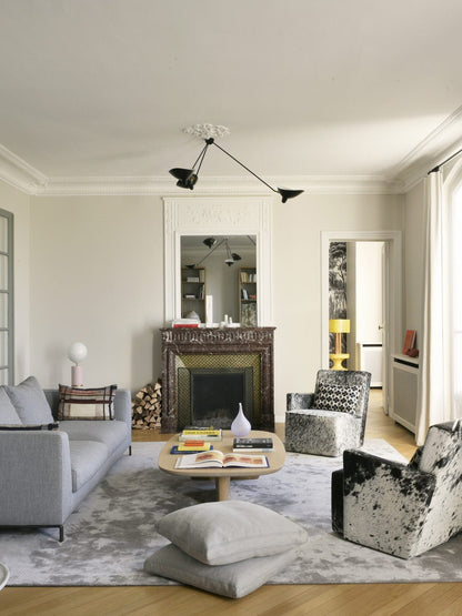 LuxeAura - Ceiling Lamp with Serge-Inspired Design and Refined Light