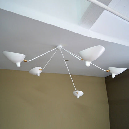 LuxeAura - Ceiling Lamp with Serge-Inspired Design and Refined Light