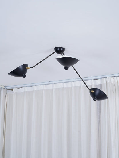 LuxeAura - Ceiling Lamp with Serge-Inspired Design and Refined Light