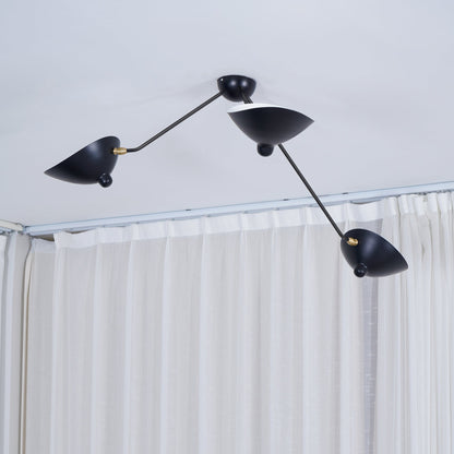 LuxeAura - Ceiling Lamp with Serge-Inspired Design and Refined Light