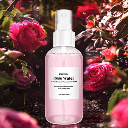 FloralDew Mist - Sérum rafraîchissant à l'eau de rose pour une peau douce et souple