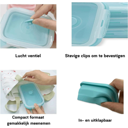 SiliconeFlex | Collapsible Leak-Proof Food Storage Containers Set 6