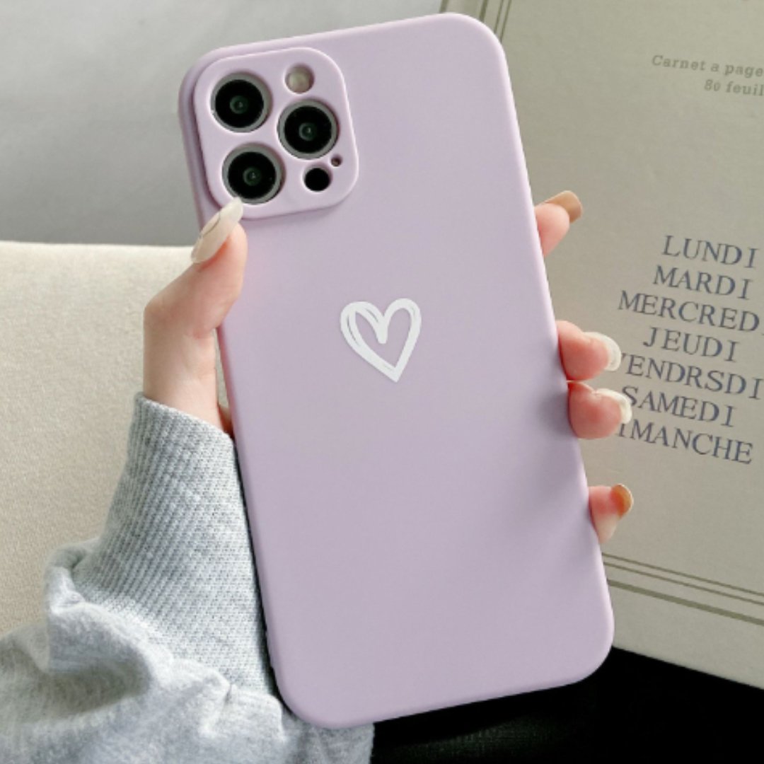 SiliconeGuard | Stylish Shockproof Mobile Phone Case with Heart Design 6