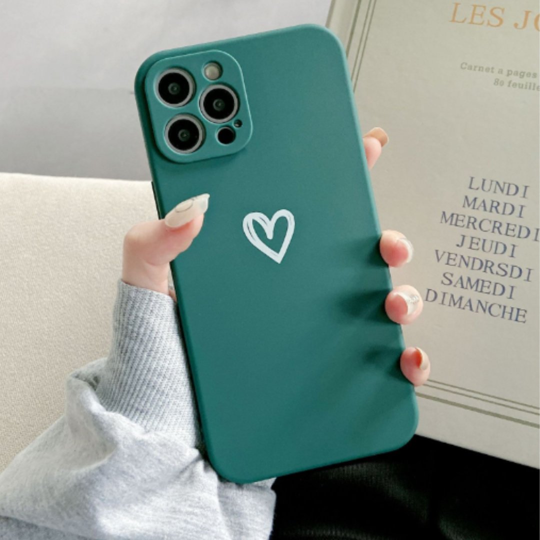 SiliconeGuard | Stylish Shockproof Mobile Phone Case with Heart Design 8