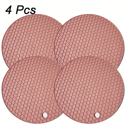 Silicone Heat Resistant Trivet Mat Round 3