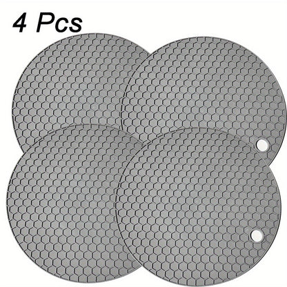 Silicone Heat Resistant Trivet Mat Round 5