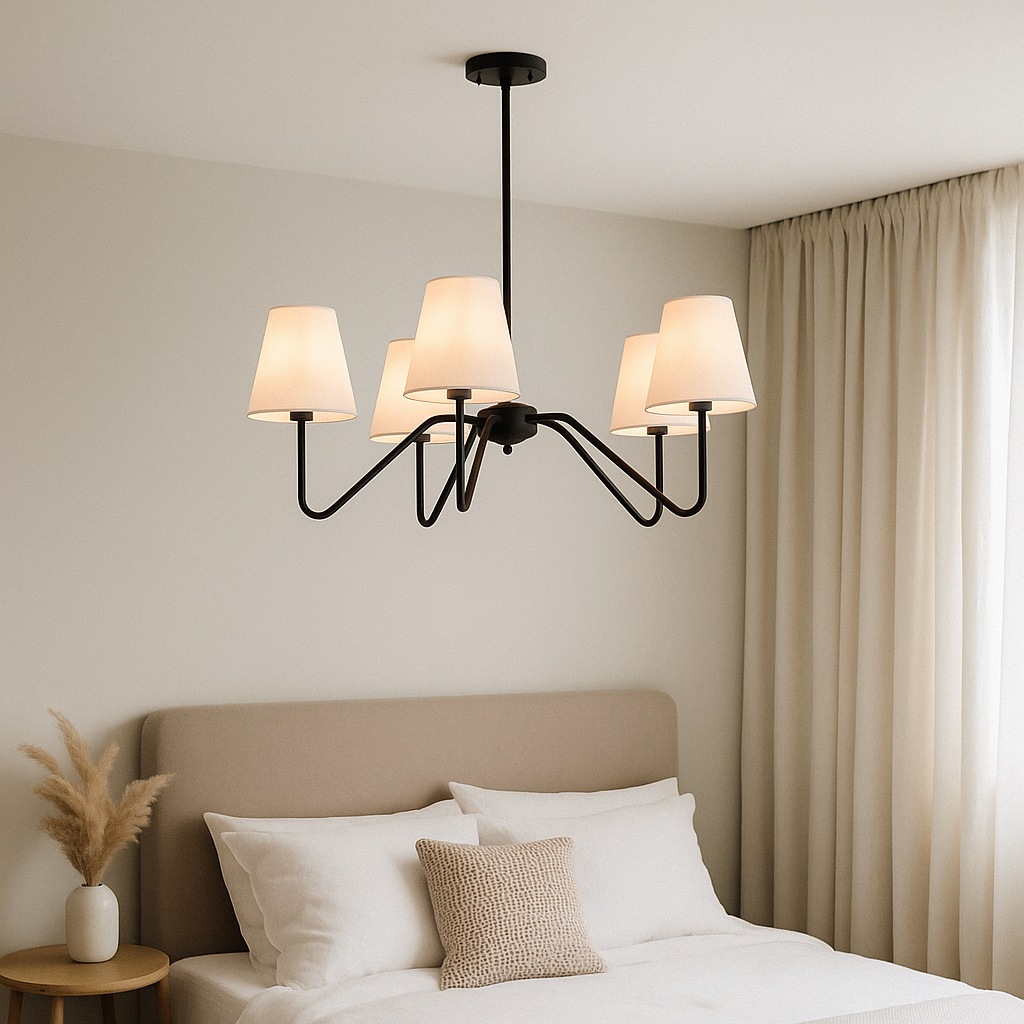Silk chandelier for bedroom 0