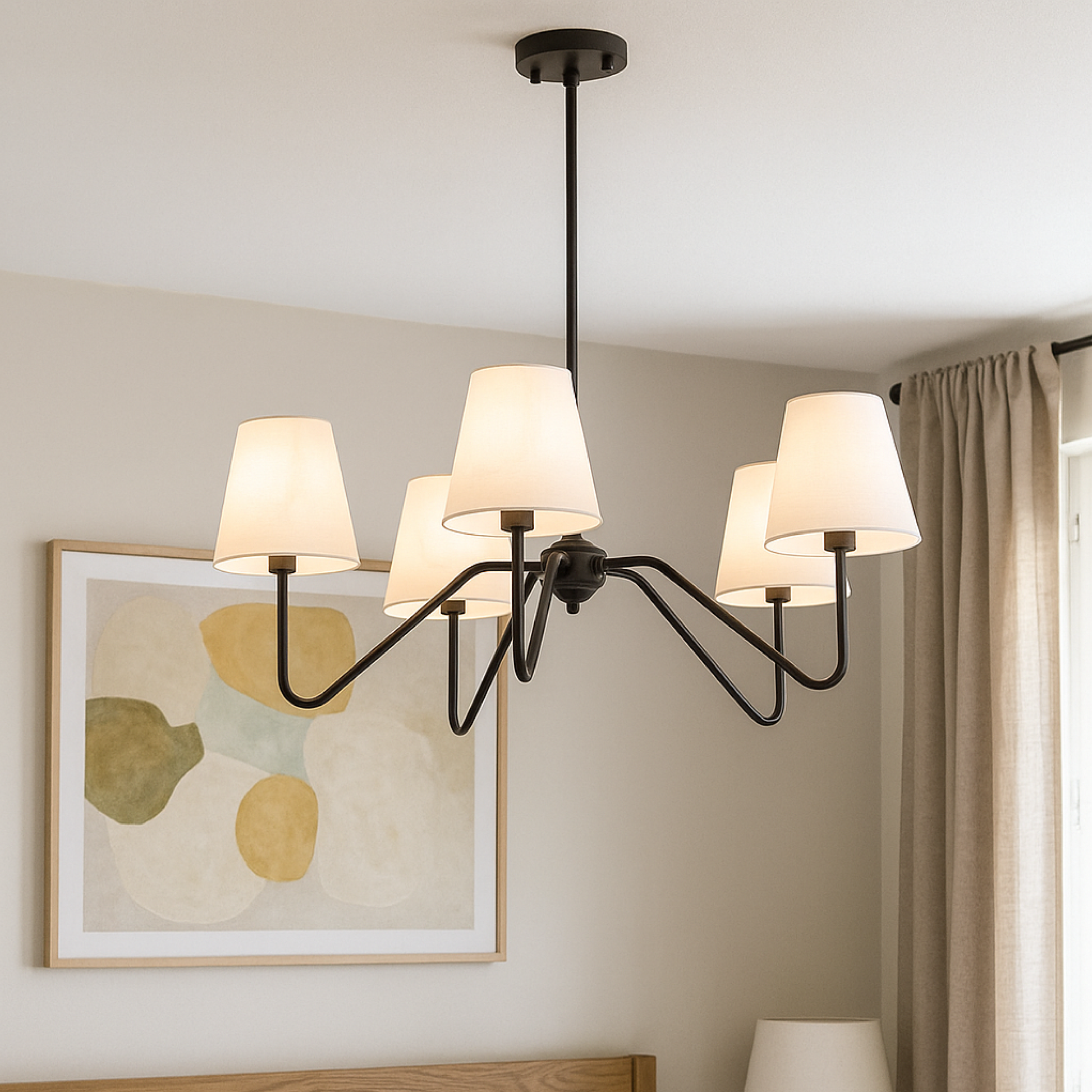 Silk chandelier for bedroom 3