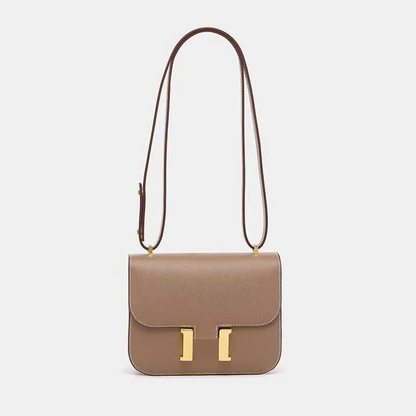 Small Square Shoulder Bag with Palm Leaf Pattern 0