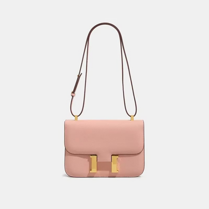 Small Square Shoulder Bag with Palm Leaf Pattern 2
